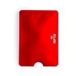 aluminium creditcardhouder en rfid blocker - rood