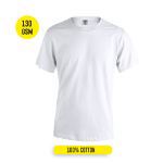 volwassene t-shirt katoen 130 gr. maten s-xxl
