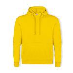 hooded sweater katoen en polyester - geel