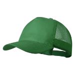 5 panelen polyester truckercap clipak - groen