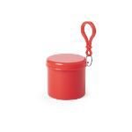poncho voor volwassenen in doosje birtoxe - rood