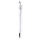 aluminium stylus pen lekor blauwe inkt - wit