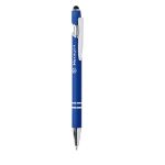 aluminium stylus pen lekor blauwe inkt - blauw