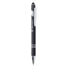 aluminium stylus pen lekor blauwe inkt - zwart