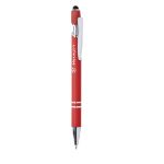 aluminium stylus pen lekor blauwe inkt - rood