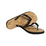 paar flip flops met kurkpatroon sebrin