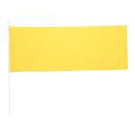 polyester vlag op stok portel - geel