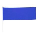 polyester vlag op stok portel - blauw