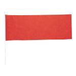 polyester vlag op stok portel - rood