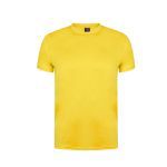 t-shirt volwassene polyester 135 gr. maten s-xxl - geel
