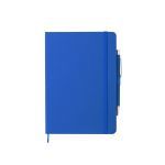 set van premium notitieblok met pen robin - blauw