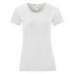 wit dames t-shirt katoen 140 gr fruit of the loom