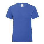 kleuren kinder t-shirt 150 gr fruit of the loom - blauw
