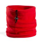 fleece muts en sjaal - rood