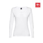 buc t-shirt vrouwen lange mouw 150 gr katoen wit
