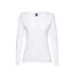 buc t-shirt vrouwen lange mouw 150 gr katoen wit