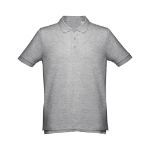 thc adam polo t-shirt voor mannen 195 g katoen - grijs