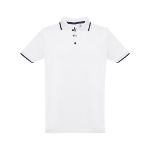 rome slim fit polo voor mannnen 195 gr katoen wit