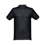 thc monaco polo t-shirt voor mannen 240 g. katoen - zwart