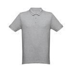 thc monaco polo t-shirt voor mannen 240 g. katoen - grijs