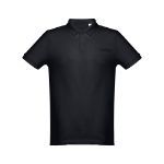 thc dhaka polo t-shirt voor mannen 195 g katoen - zwart