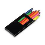 memling. potlodendoosje met 6 gekleurde potloden