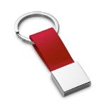metalen sleutelhanger beda - rood