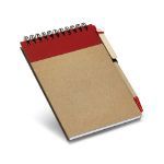 notitieboekje van gerecycleerd papier kranch - rood