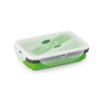 saffron. luchtdichte opvouwbare container 640 ml - licht groen