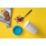 duwal porseleinen kop met siliconen deksel