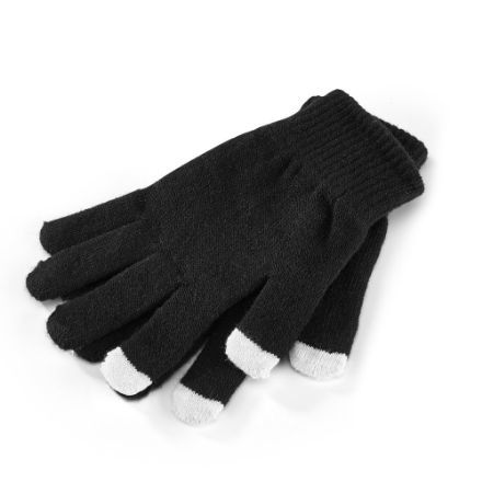 fleece handschoen minto - zwart