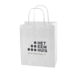 papieren tas wit en bruin 320x120x400 mm