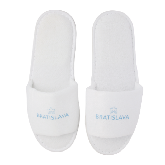 paar slippers, open teen