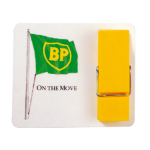 wandplaatje met knijper