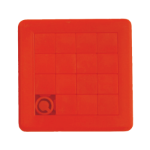 schuifpuzzel vierkant 75x75 mm tamponprint - rood