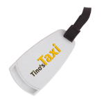 kunststof kofferlabel - wit