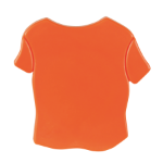 t-shirt magneet - oranje
