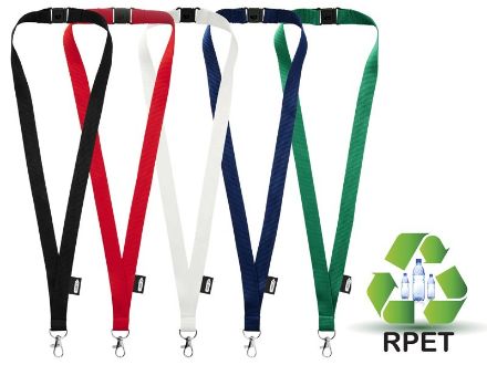 tom gerecyclede pet lanyard met sluiting