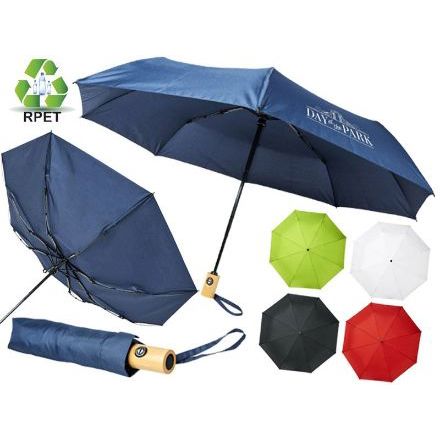 bo 21 inch opvouwbare automatische rpet paraplu