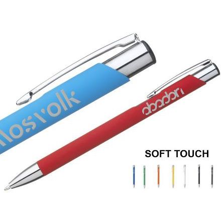 ebony soft touch pennen blauwschrijvend