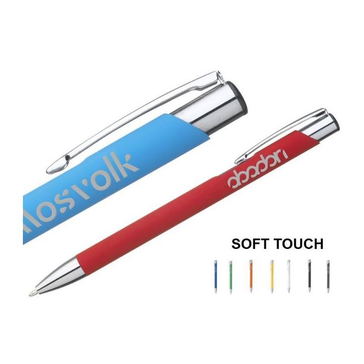ebony soft touch pennen blauwschrijvend
