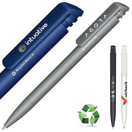 blauwschrijvende senator trento matt recycled pen