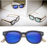 havana zonnebril met spiegelglazen uv 400