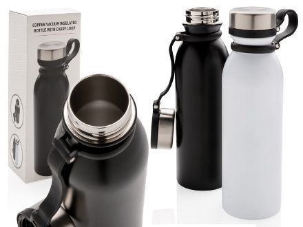 koperen isoleerfles met draaglus 600 ml