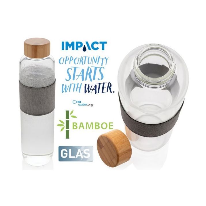impact borosilicaat glazen fles 750 ml