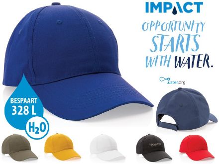 impact 6 panel 190gr katoenen cap