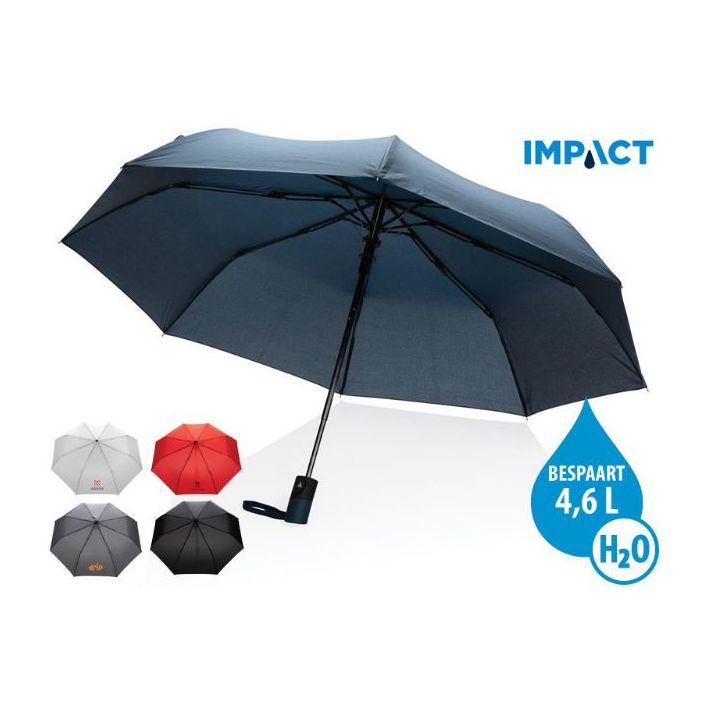 21 inch impact aware rpet mini auto open paraplu