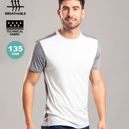t-shirt volwassene polyester maten s-xxl 135 gr