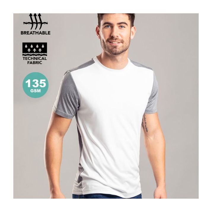 t-shirt volwassene polyester maten s-xxl 135 gr
