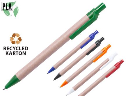 pen van recycled karton en pla